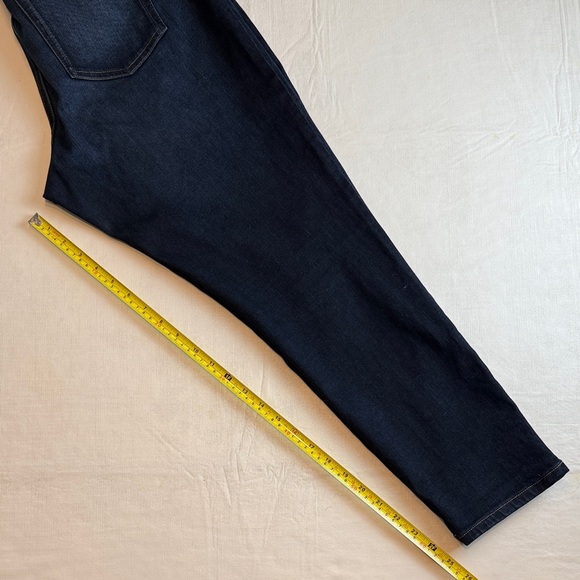 Everlane Wonen's The Curvy High Rise Skinny Crop Dark Blue Jeans Size 33 - Picture 9 of 11